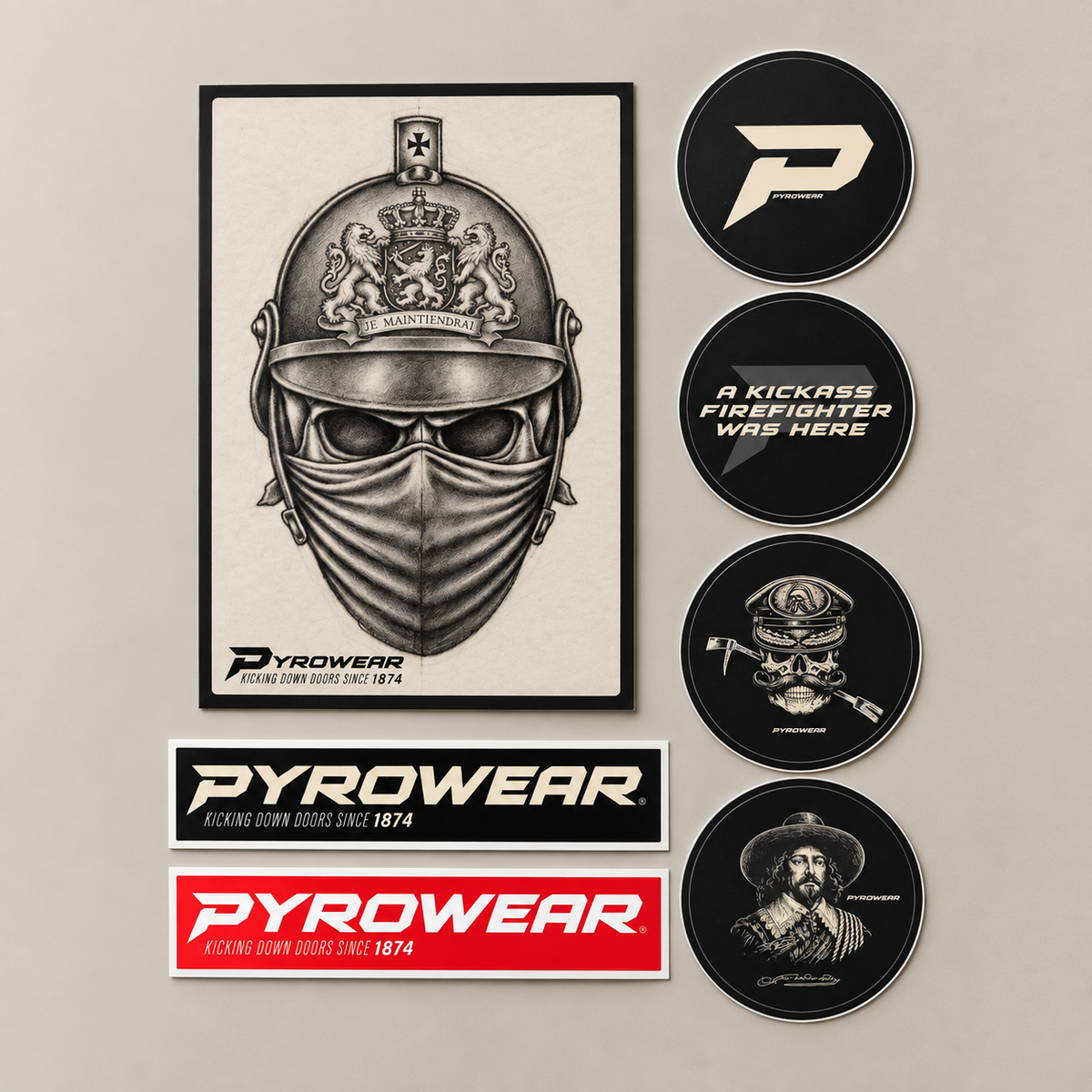 Pyrowear Stickerpakket